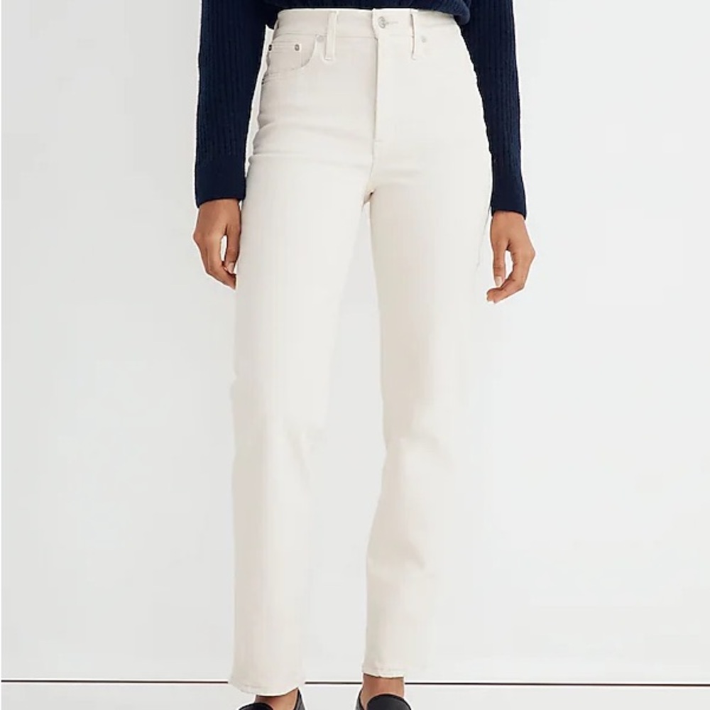 Madewell Women's Straight Leg Jeans - Cream